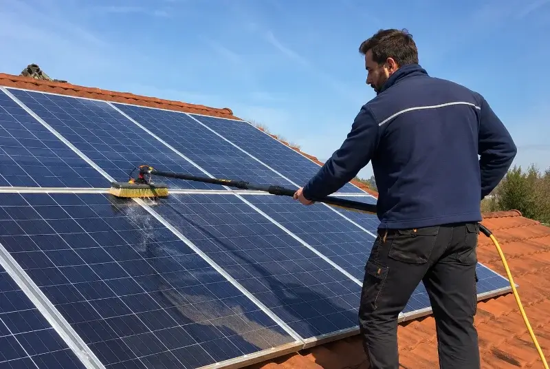 Nettoyage et entretien de panneaux solaires à Marnaz